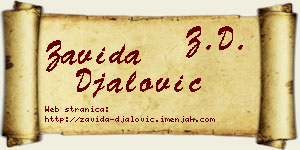 Zavida Đalović vizit kartica
